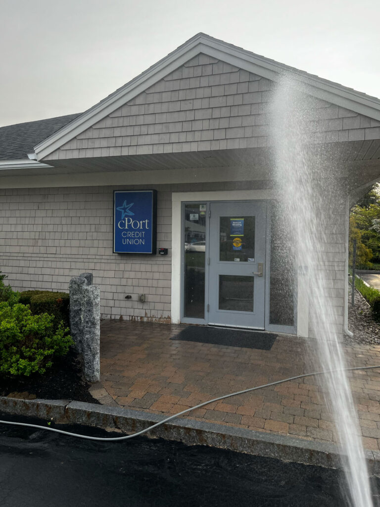 Exterior cleaning of cPort Credit Union